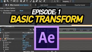 Introduction to After effects Episode- 1| Basic Transform Tutorial in Tamil by Arun Sv