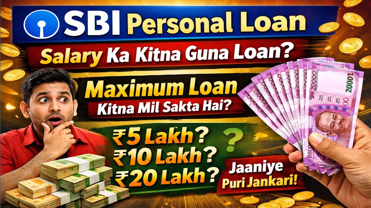 SBI Personal Loan Salary Ka Kitna Guna Milta Hai? Maximum Loan Sach! 😱 Sbi personal loan maximum 