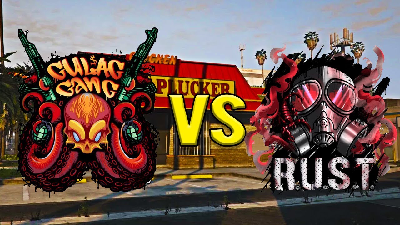 RUST x Gulag Gang & Lucky Plucker Gang's full fight at Lucky Plucker. | GTA NoPixel 3.0