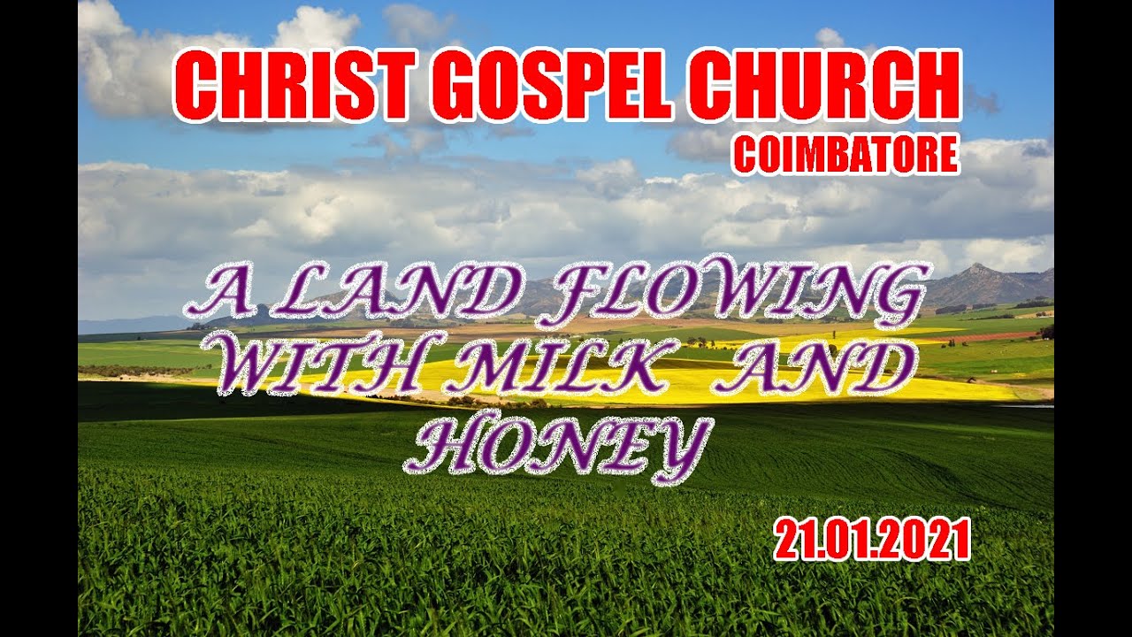 A land flowing with milk and honey 5 Minute Meditation 21 01 2021 - YouTube