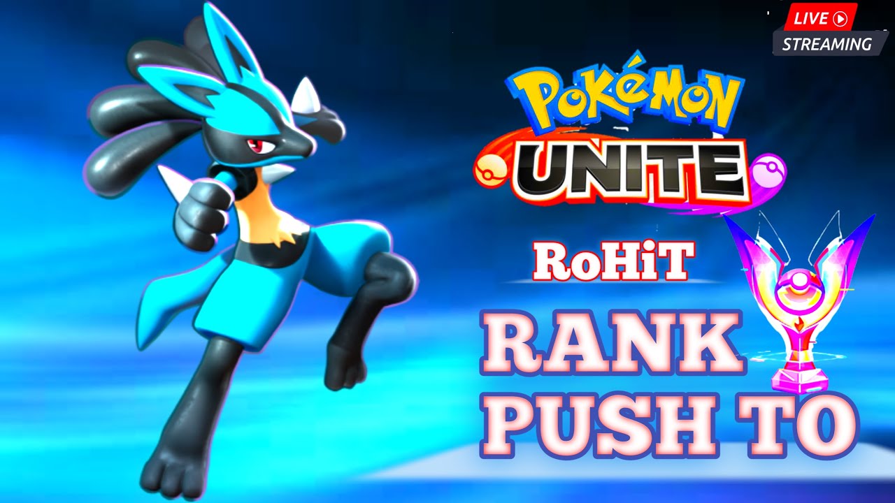 Pokemon unite live | Rank push to master | Road to 1k sub - YouTube