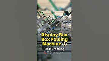 Display Box Box Folding Machine ①Box Erecting