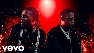 Burna Boy, Travis Scott - Into The Dark (ft. Burna Boy, Travis Scott) | (Official Lyrics Video)
