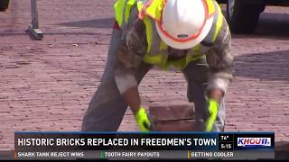 Historic bricks replaced in Freedmen's Town