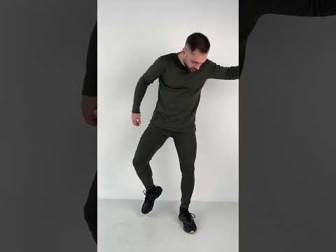 Термо комплект чоловічий теплий на флісі термо білизна якісна приємна до тіла хакі, видео 1