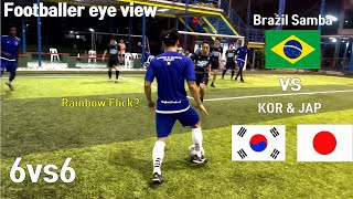 Wonderful Pro Futsal Match! Brazil vs Korean pro player team vs Japan team. Who will win?
