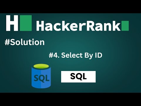 Select BY ID II Select All II Hackerrank Solution II Select by ID Sql II Sql Solution