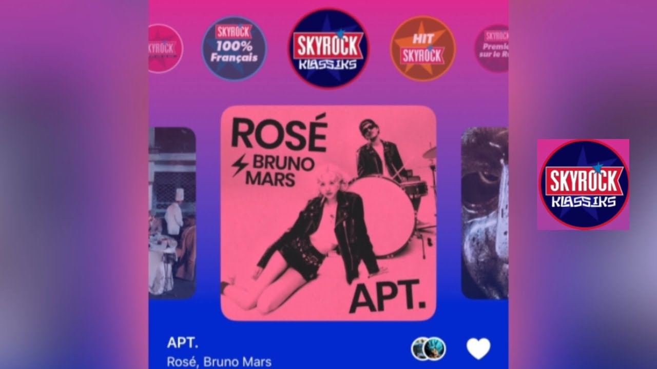 Rosé Ft. Bruno Mars - Apt. ( version skyrock )