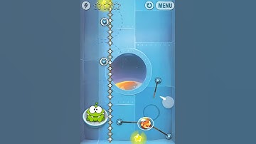 Cut The Rope 8-7 Walkthrough /  Solution (Cosmic Box) Level Guide.