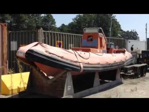 Willard Marine 26' Inflatable Boat on GovLiquidation.com - YouTube