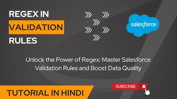 Regex Function in Validation Rule | Salesforce Training in Hindi