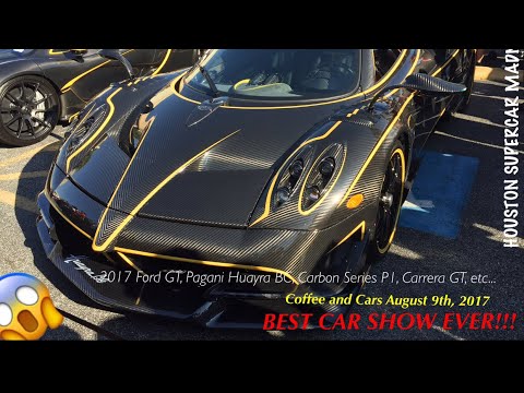 houston zoo 2017 Ford GT, Huayra BC, Carbon Series P1, Carrera GT, etc. Houston Coffee and Cars Aug 2017!