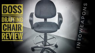 Boss Drafting Chair Review:  Budget Work Stool Assembly