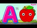 A for Apple 🍎 | ABC Sunny Balloons 🎈 | Happy Learning Time | Mini Shark 🦈