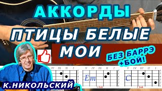 ПТИЦЫ БЕЛЫЕ МОИ Аккорды 🎸 КОНСТАНТИН НИКОЛЬСКИЙ Воскресенье ♪ Разбор песни на гитаре Для начинающих