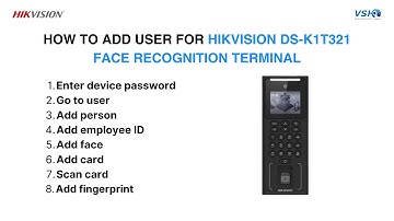 HOW TO ADD USER HIKVISION DS-K1T321 FACE RECOGNITION TERMINAL 2025?