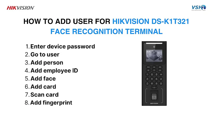 HOW TO ADD USER HIKVISION DS-K1T321 FACE RECOGNITION TERMINAL 2025?