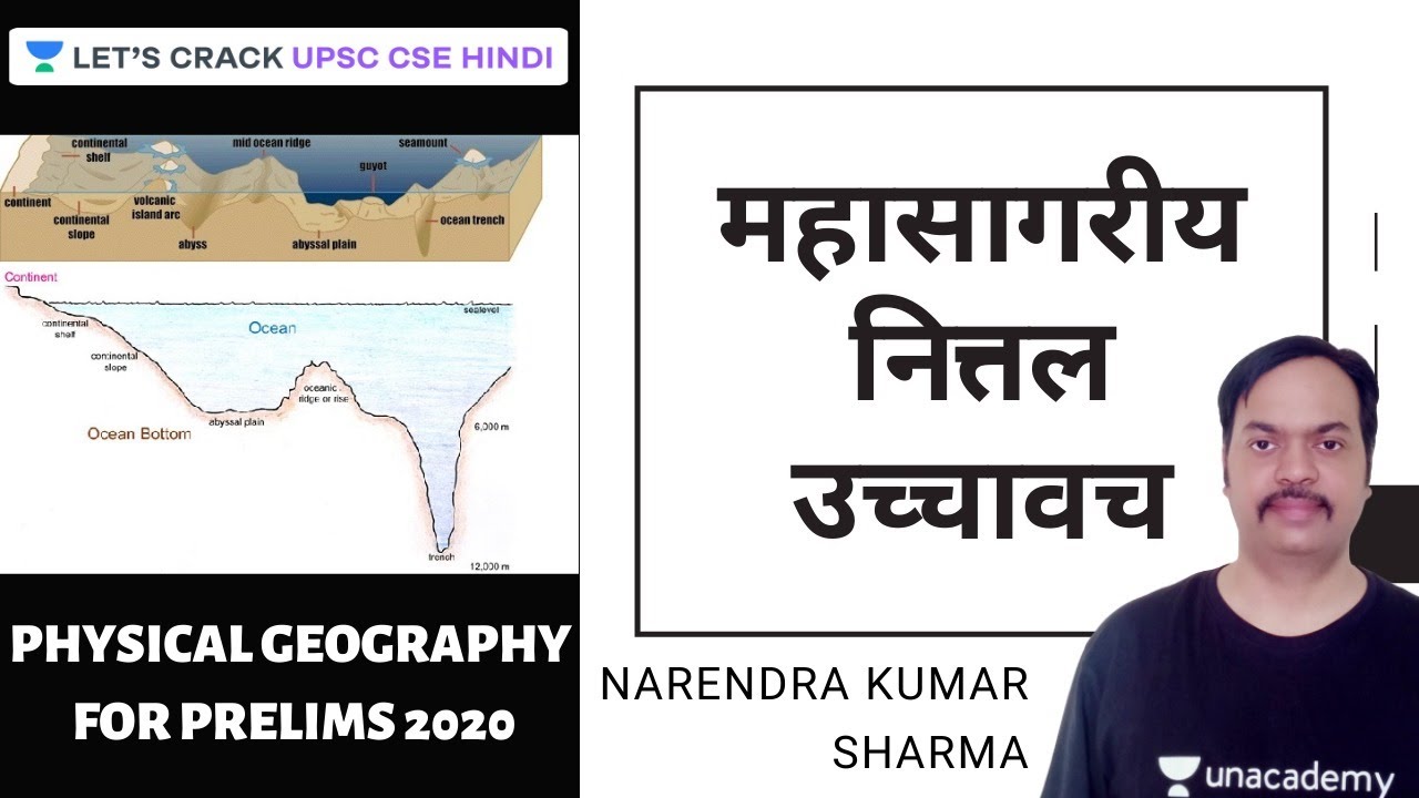 L24 Ocean Bottom Topography Physical Geography [UPSC CSE/IAS Hindi