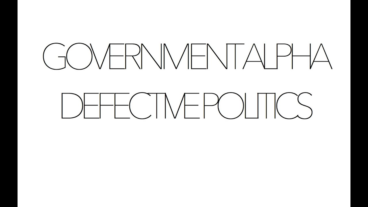 Government Alpha "Defective Politics" 1997 Self Abuse Records SAC-29