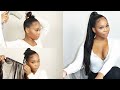 Invisible SLICK ponytail | DETAILED & EASY | Boss Xtend Mink Straight