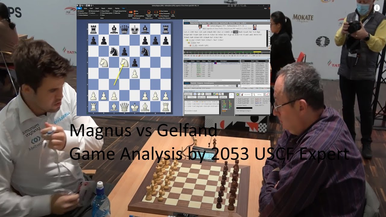 Magnus Carlsen vs Gelfand chess analysis by USCF Expert Zenchess