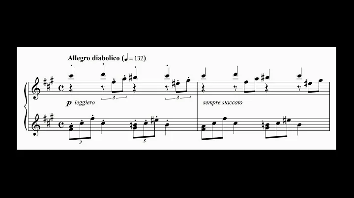 Prelude No. 3, with score, from Nine Piano Prelude...