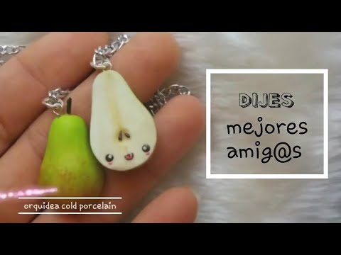 Pera kawaii dijes mejores amig@s #bff #porcelanafria #diy