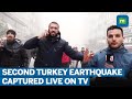 Turkey Earthquake Caught On Live Broadcast | Buildings Collapse In Turkey, Syria | Over 5,000 Dead