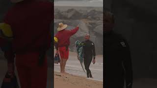 Lifeguard Kicks Jamie O’Brien Out At The Wedge #shorts