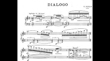 Giacinto Scelsi - Dialogo for Cello and Piano (1932) [Score-Video]