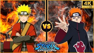 Naruto Sage Mode Vs Pain Akatsuki Full Fight 4K - Naruto X Boruto Ultimate Ninja Storm Connections