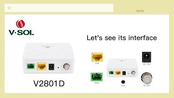 VSOL XPON ONU 1GE V2801RD