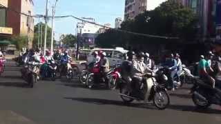 Traffic Mayhem in Ho Chi Minh City (Saigon)
