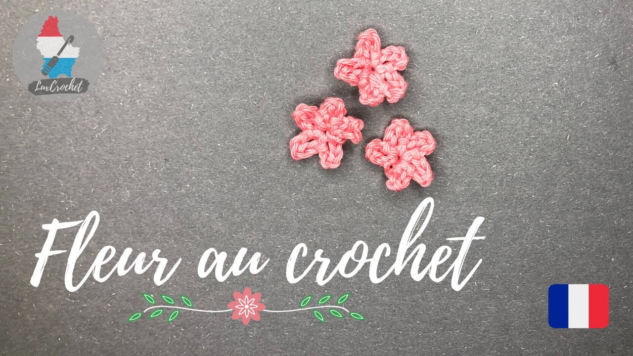 Fleur au crochet - Applique | Tuto | DIY