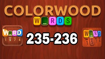 COLORWOOD WORDS Cryptogram level 235 236