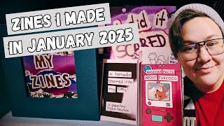 Zines I Made In January 2025 + Zine Storage