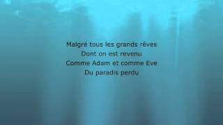 Video thumbnail of "Celine Dion - On S'est Aime A Cause (Lyrics)"