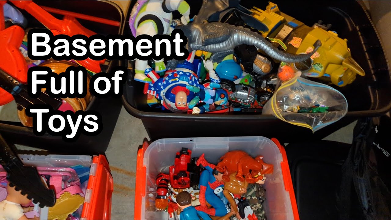 Basement Full of Toys Estate Sale Hunting! YouTube