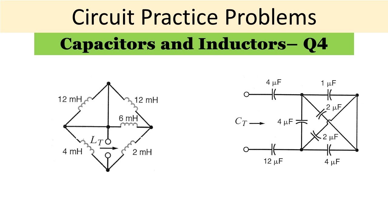 capacitors and inductors - Question no. 4 - YouTube