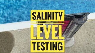 Salt Pool Testing. Salinity Testing