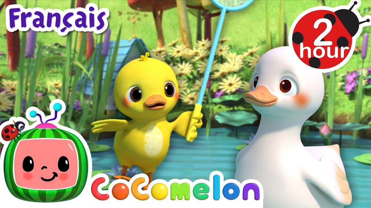 Cinq petits canards  Chansons pour Bbs  CoComelon Le coin des Animaux de JJ   Comptines