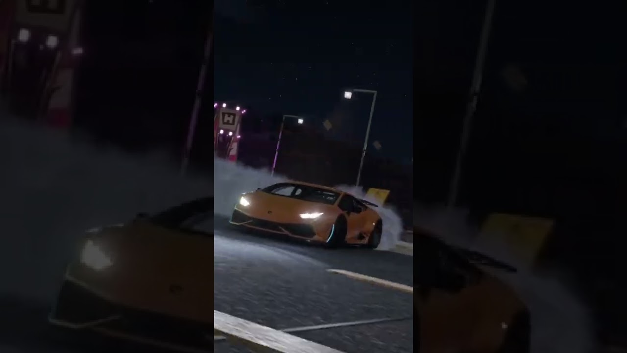 Lamborghini drift in Forza Horizon 5
