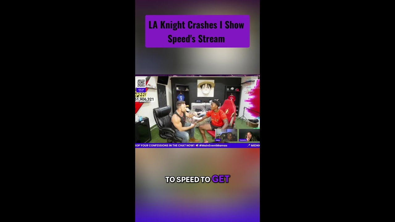 LA KNIGHT JUST DESTROYED I Show SPEED’S SETUP! 😲🔥 #wrestling