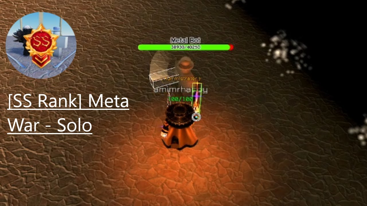 Solo SS rank - Meta war: Wave Sword Bots Experience