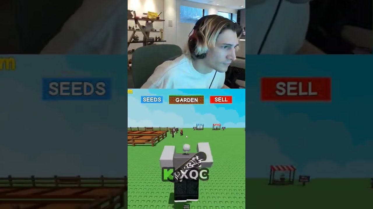  He Didn T Know Until Chat Told Him Xqc Growagarden Jandel Roblox Robloxdev Funny Shorts