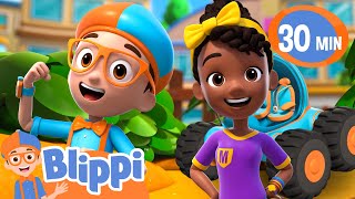 Raod Trip To The Farm! | Blippi and Meekah Podcast | Blippi Wonders Educational Videos