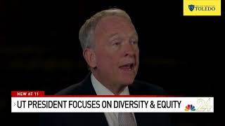 NBC 24: UToledo President Focuses on Diversity, Equity