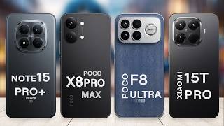 Poco X8 Pro Max Vs Poco F8 Ultra Vs Xiaomi 15T Pro Vs Redmi Note 15 Pro