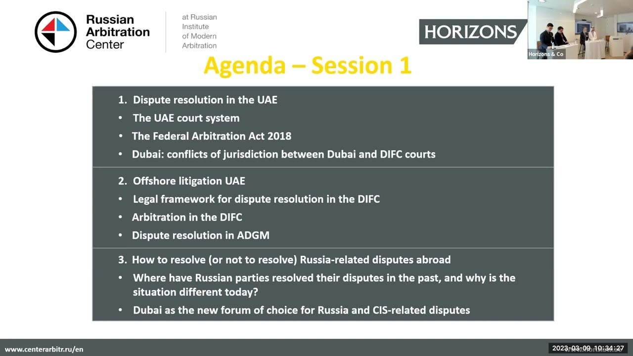 Arbitration Horizons:  Choosing a Dispute Resolution Forum for UAE Newbies