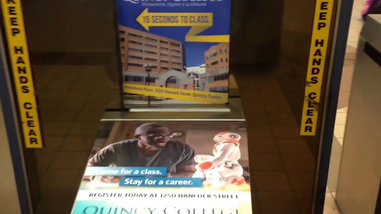 Quincy College ads at Quincy Center station camera iphone 8 plus apk